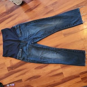 GAP Dark Blue Maternity Cropped Jeans